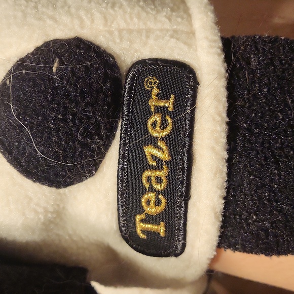 Plush Dog Hat For Humans- Black and White - Picture 2 of 4